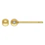 Orecchini a bottone con fermo in silicone, in Gold Filled 3mm x 2pcs