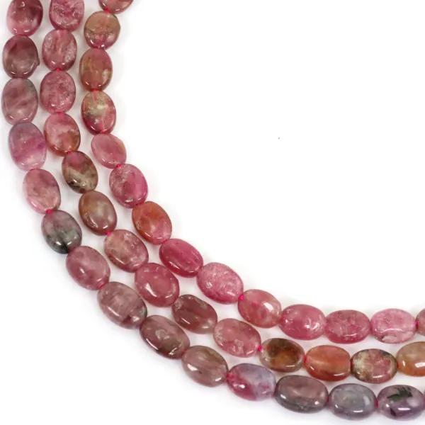 Oval tourmaline 7x9mm x 40cm