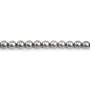 Perle de culture de Tahiti, ronde,8.5-9.4mm - 44 perles (environ 40cm) - qualité A/B - couleur gris clair