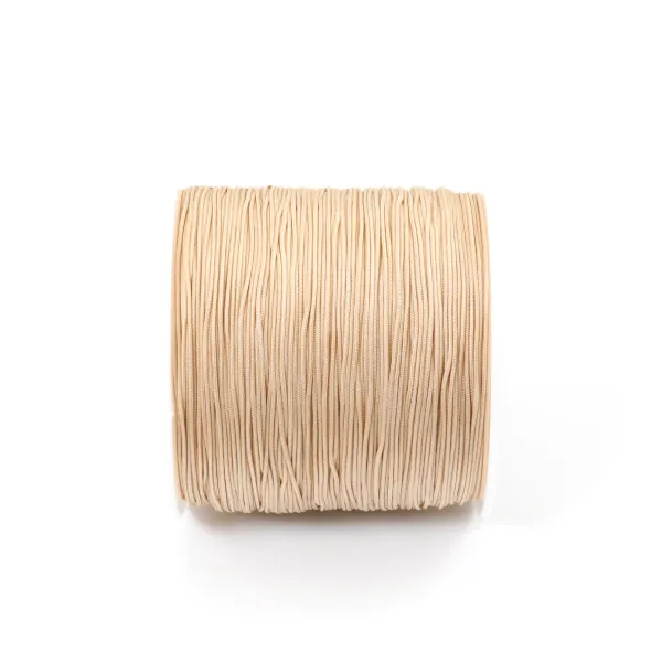 Filo di Poliestere Beige 0.6mm | Bracciale e Collana Fai da Te
