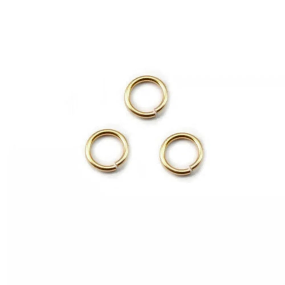 Anéis abertos 2.5x0.5mm - Aço Inox 304 dourado x 50pcs