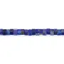 Faceted hexagonal rondelle Lapis Lazuli 3x6mm x 38cm