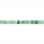 Quartz Aventurine (Fraise verte) rondelle hexagonale facetté 3x6mm x 38cm
