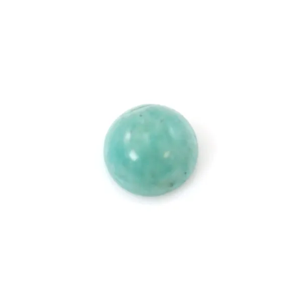 Cabochon amazonite du Pérou ronde 6mm x 1pc