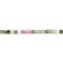 Tourmaline Pastèque rond facetté 2mm x 39cm