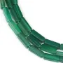 Ágata verde, rectángulo, 4x13mm x 40cm