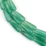 Green agate drop 6x16mm x 2pcs