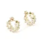 Boucles d'oreilles Perle de culture tressé - Gold Filled x 2pcs