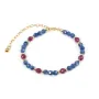 Bracelet Cyanite & Ruby - Gold Filled x 1pc