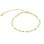 Peridot & Cultured Pearl Bracelet - Gold Filled x 1pc