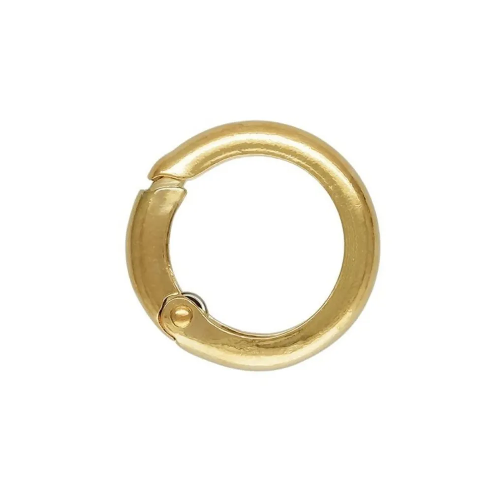 Fermoi à ressort rond 10mm - Gold Filled x 1pc