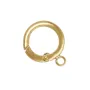 Cierre redondo de resorte 10mm - con anillo - Gold Filled x 1pc