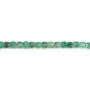 African Jade faceted cube 3mm x 38cm