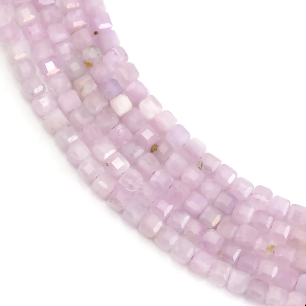 Kunzite cube facetté 3mm x 38cm