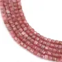 Rhodochrosite from Brazil faceted cube 3mm x 39cm