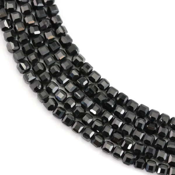 Faceted spinel cube 3mm x 39cm