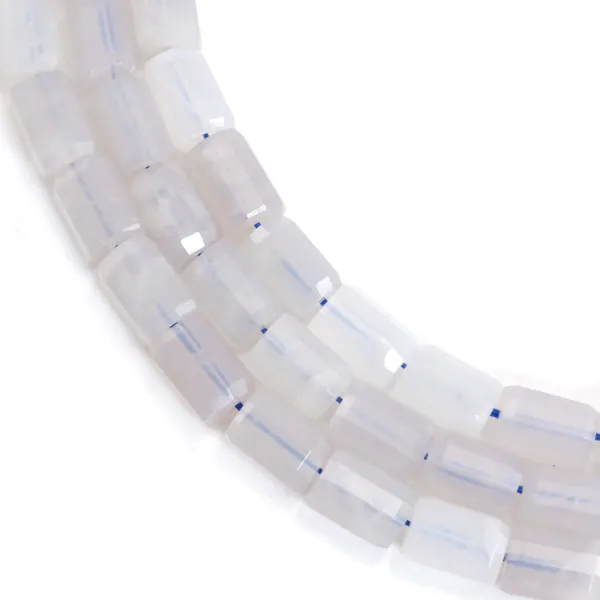 Perle Quarz Bläulich Tube | Elegante Schmuckkomponenten