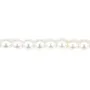 Perlas cultivadas de agua dulce, blancas, redondas 3mm x 40cm