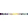 Fluorita multicolor, en forma de rondela facetada, 4x6mm x 38cm
