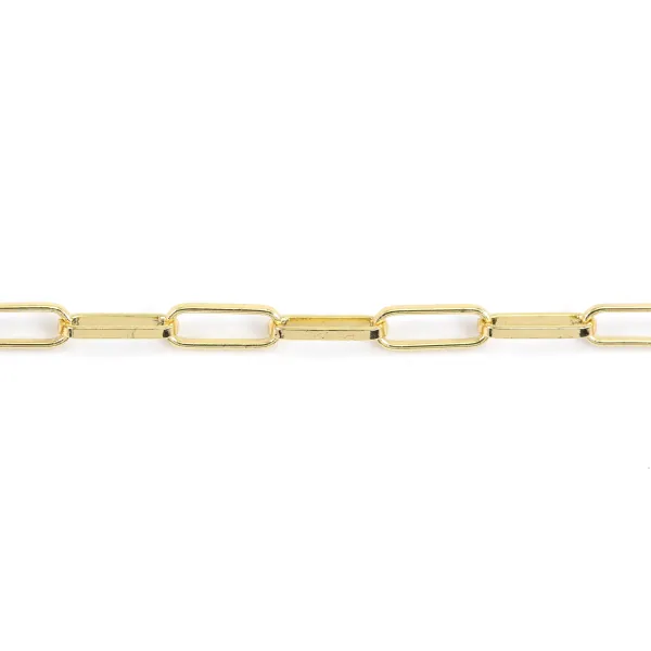 Rectangle mesh chain 3.5x10mm - Gold x 50cm