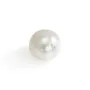 Pérola de cultura de água doce, branca, semi-redonda, 11-12mm x 1pc