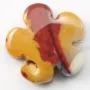 Egg Topaz en fleur 20mm x 2 st