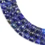 Facettierter quadratischer Lapislazuli 8mm x 38cm