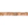 Orange moonstone square faceted 8mm x 38cm