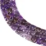 Quadratischer facettierter Amethyst 8mm x 38cm