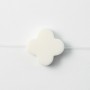 white agate  clover 16mm