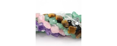 Trèfles & têtes de mort - Perle pierre naturelle