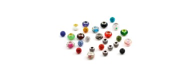 Perles Pandora et perle strass pour la création de bijoux fantaisie