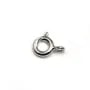 Federverschluss aus rhodiniertem 925er Silber 6mm x 2pcs