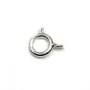 Spring Ring Clasp 7mm Silver 925 x 2pcs