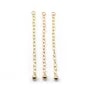 Cadena de Extensión de Oro de 4mm y Bola x 1pc