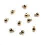 Tappo in oro, 3 mm con 1 anello x 1 pz