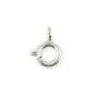 Spring Ring Clasp 5mm Silver 925 x 5pcs
