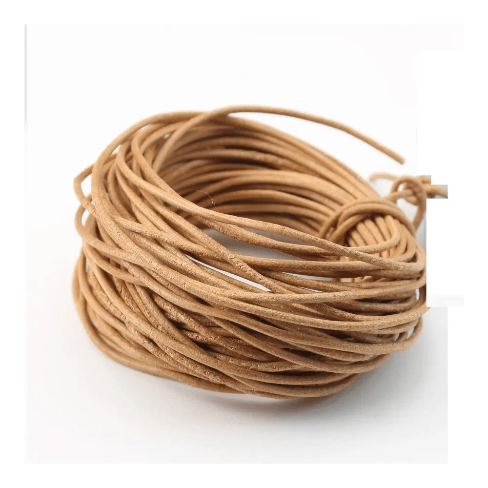Fil en cuir marron claire 1.0mm x 1m 