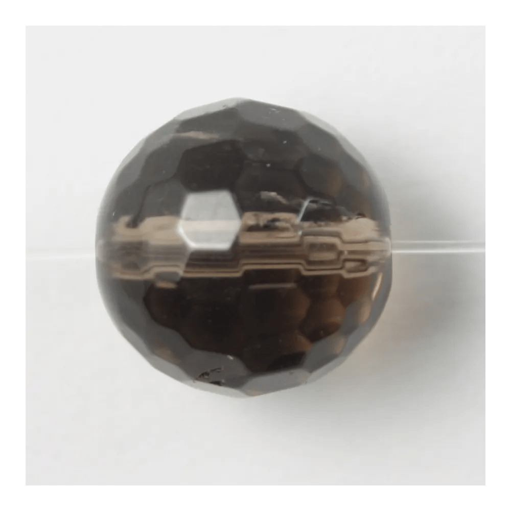Quartz Fumé Ronde Facette 4mm x 40 cm 