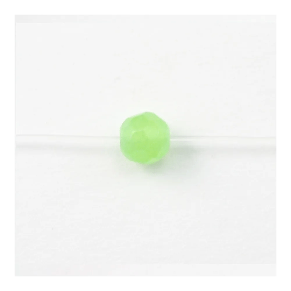 Jade teinté ronde facette 4mm x 10pcs 