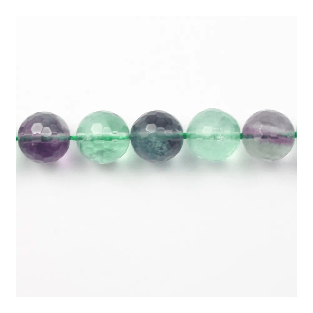 Fluorite Ronde Facette 14mm x 40cm