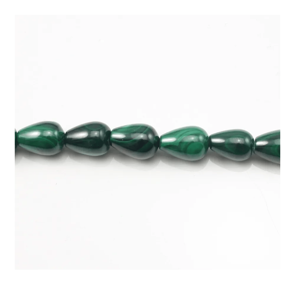 Malachite Goutte 8x12mm x 40cm