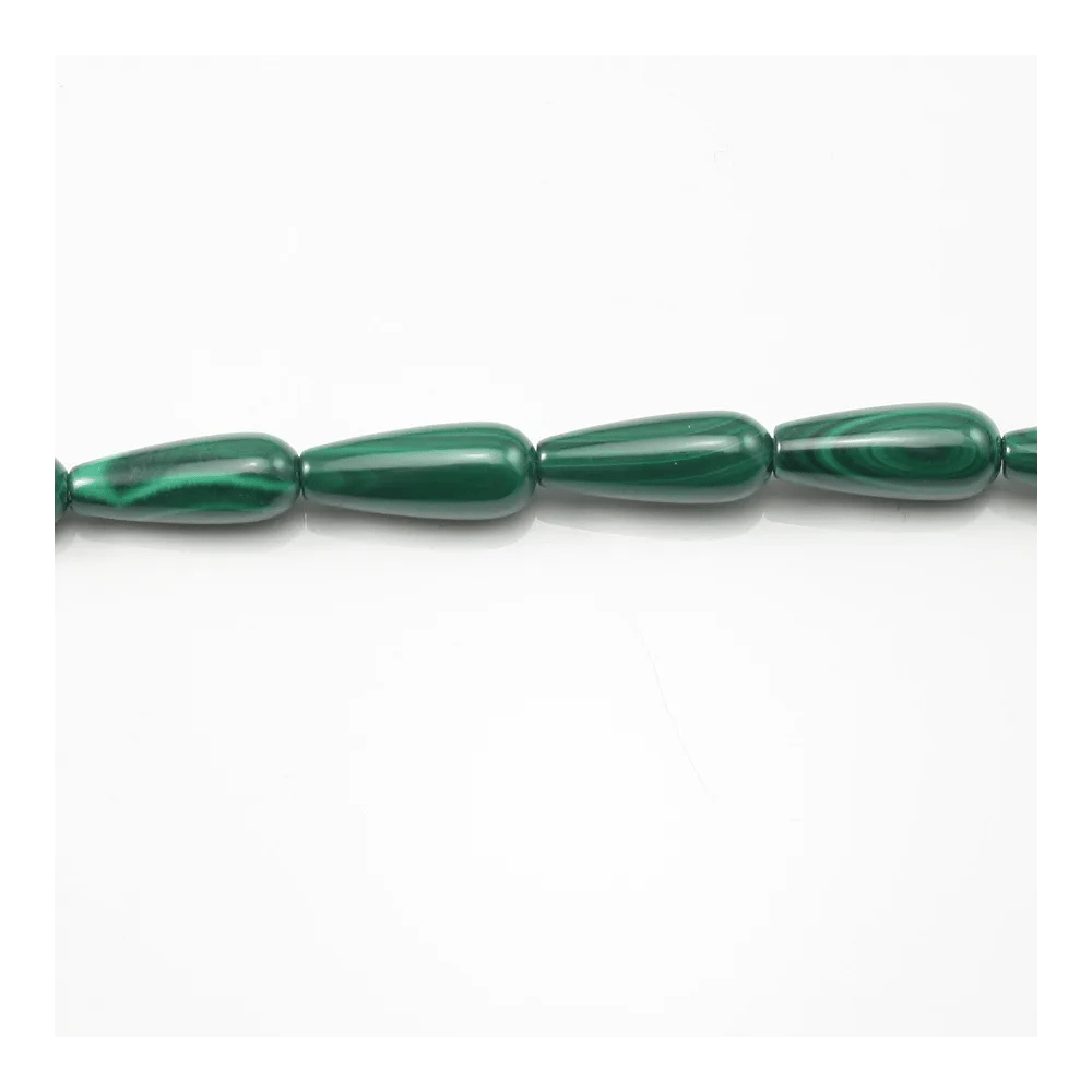 Malachite Goutte 7x15mm x 40cm