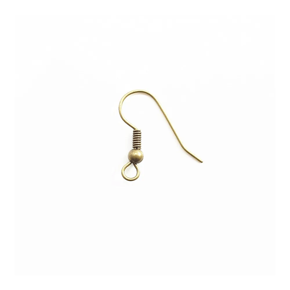 Crochets d'oreilles bronze 19mm x 6pcs