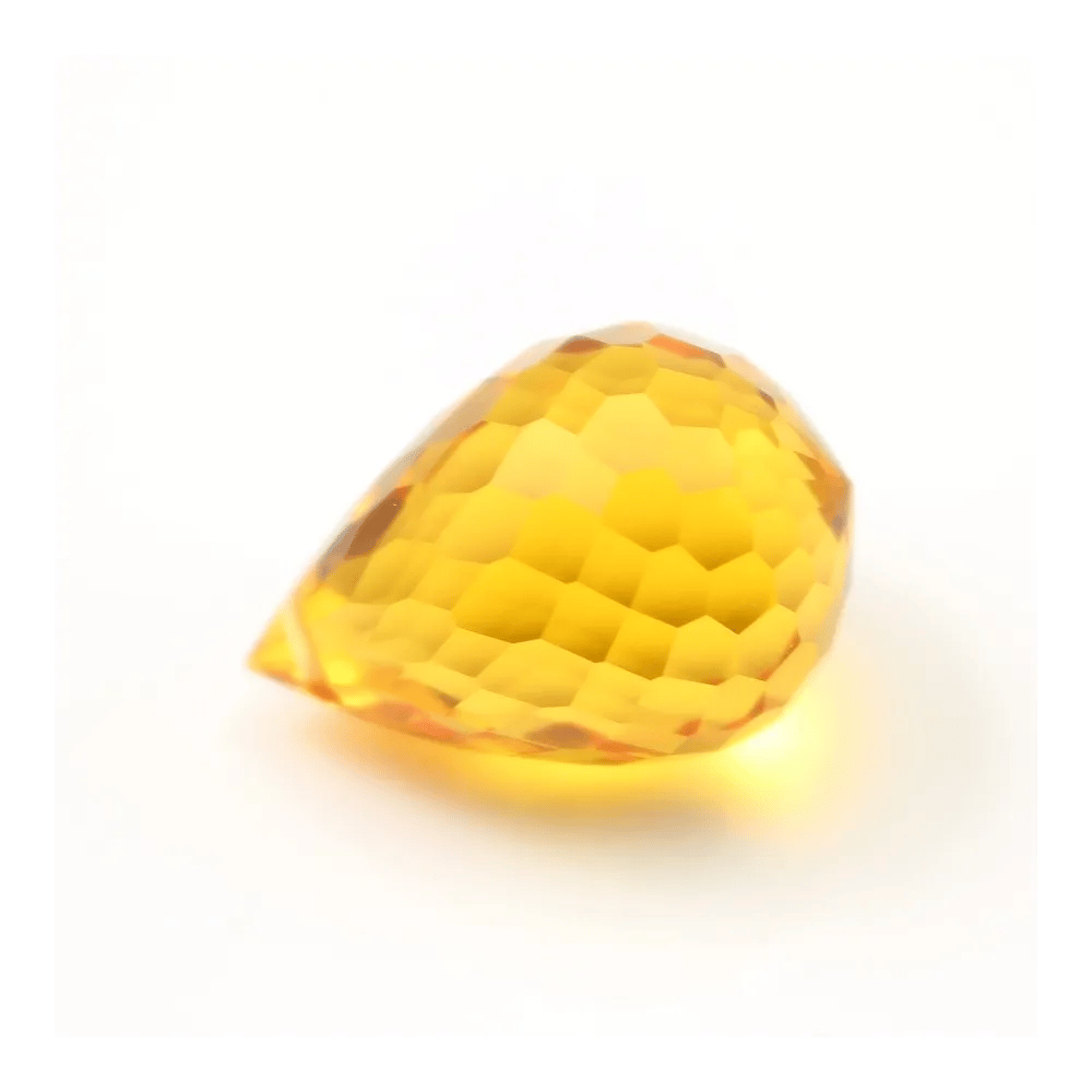 Citrine pear briolette
