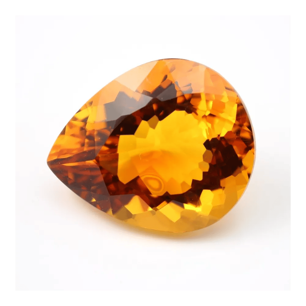 Citrine Poire  38 x 31.5mm 117.37 CTS