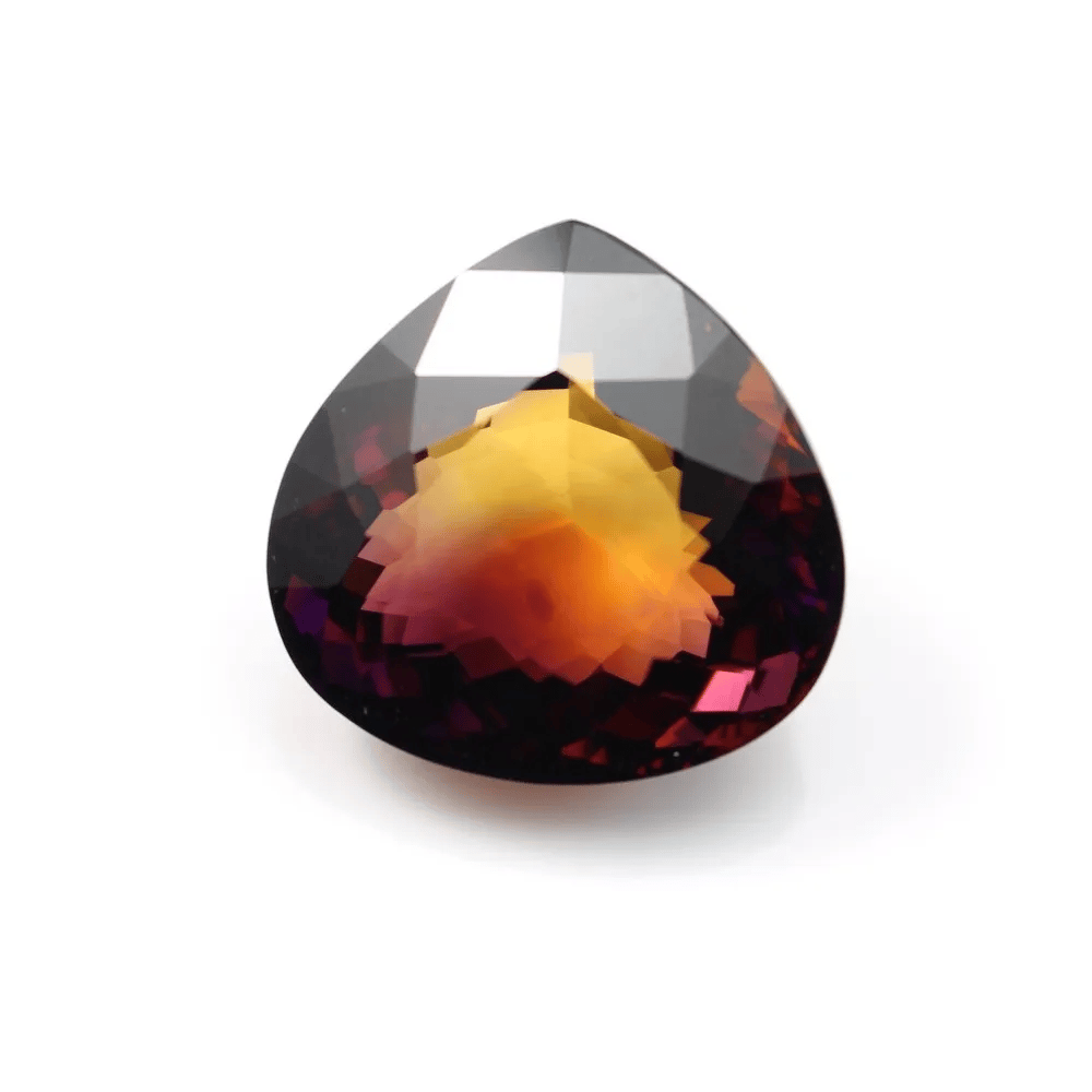 Amétrine Poire 22 x21mm 32.17 CTS