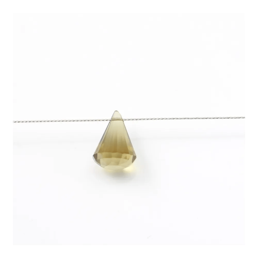 Quartz lemon Goutte Pyramide Facette x 1pc
