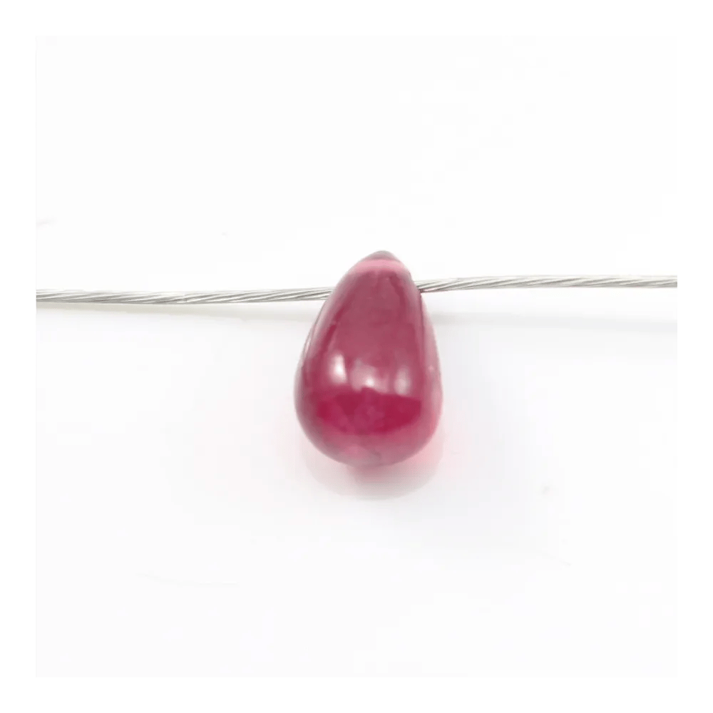 Rubis goutte x 2pcs, différentes tailles disponibles