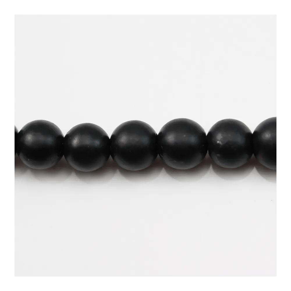 Onyx noir matte, ronde, 4mm x 40cm